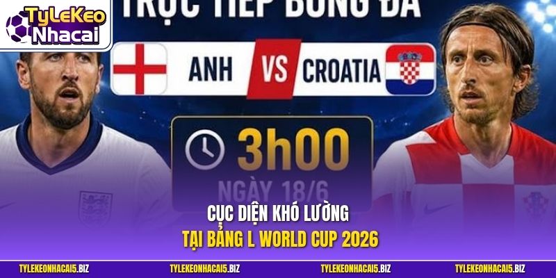 Cục diện khó lường tại bảng L World Cup 2026